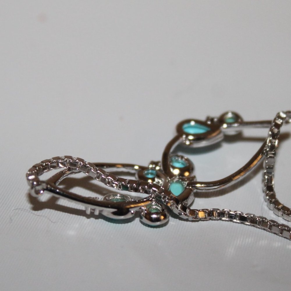 New 925 Sterling Silver Turquoise Sleeping Beauty Bolo Bracelet - Picture 4 of 6